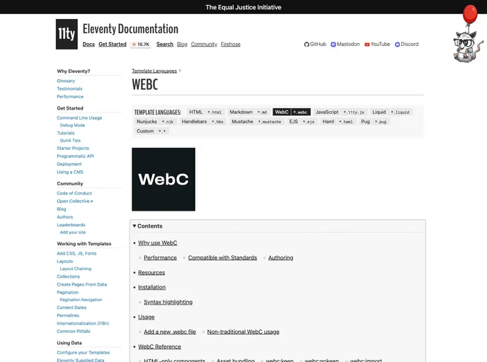 Eleventy Plugin Webc screenshot