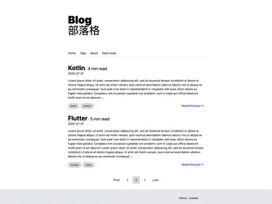 11ty Blog Starter screenshot